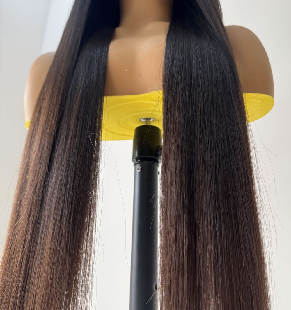 26” natural brown tip straight paired with 5/5 lace - Image 5