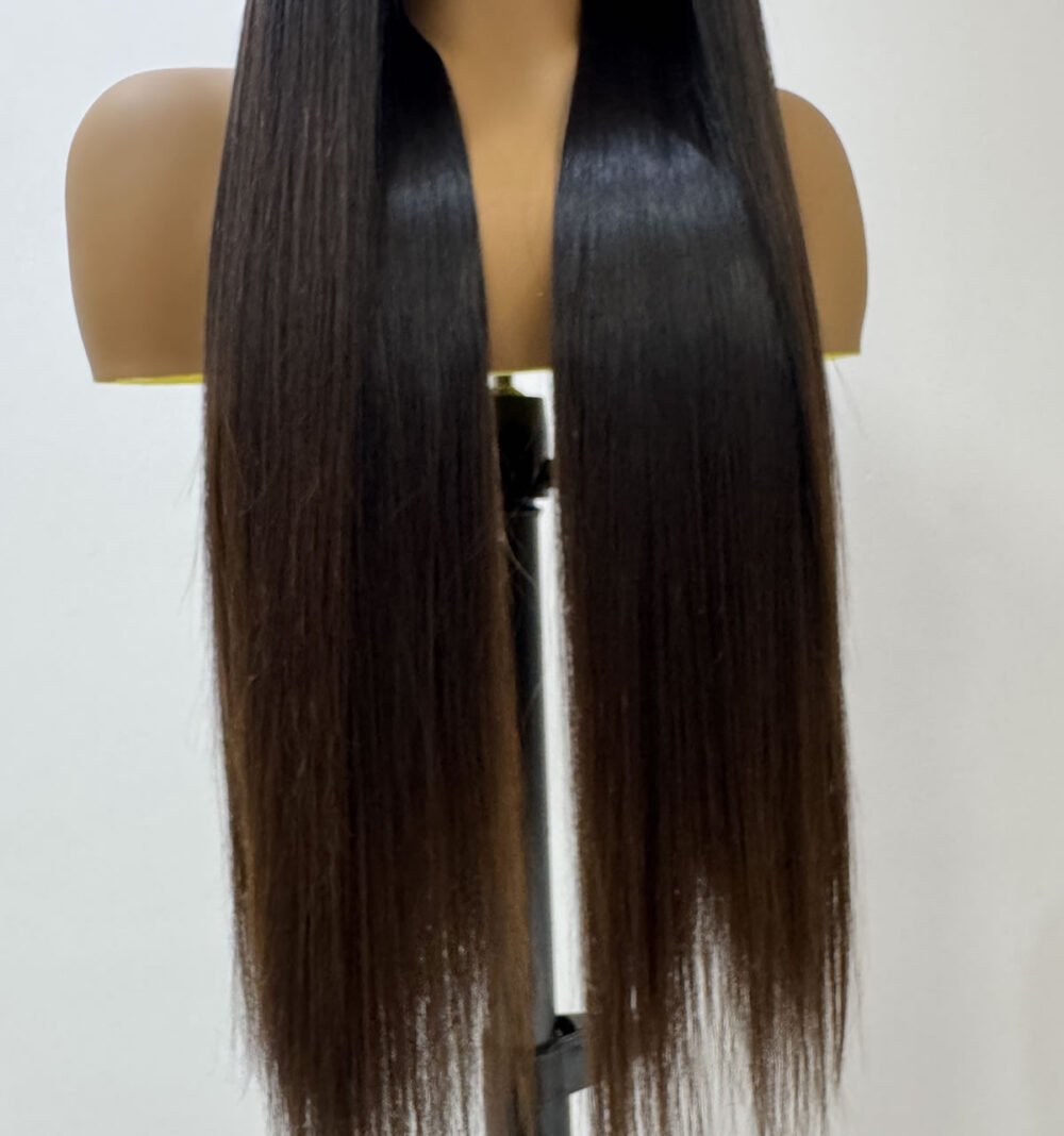26” natural brown tip straight paired with 5/5 lace - Image 4