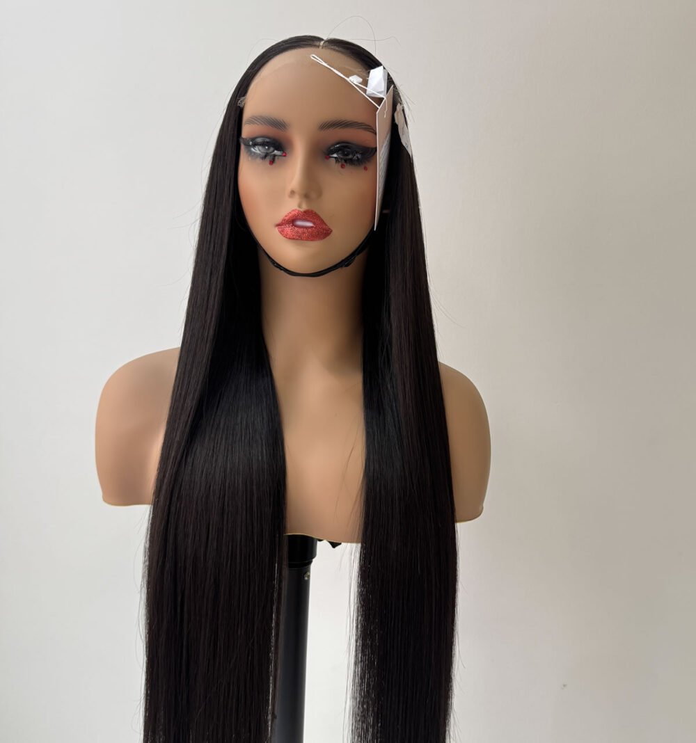 28" 300g luxury straight with 5/5 hd lace