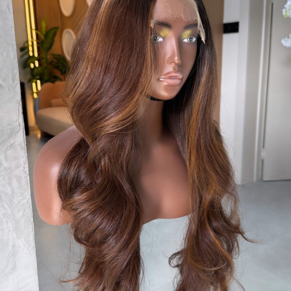 22” Mocha Luxe brunette 5/5 HD lace
