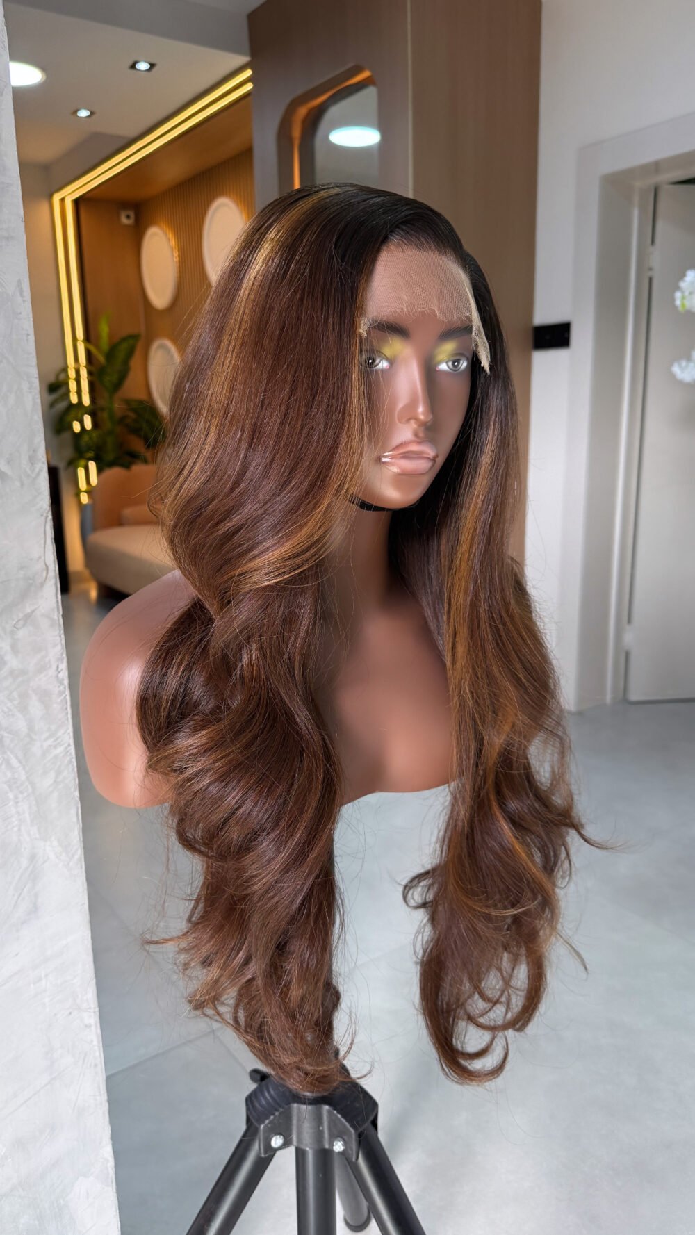 22” Mocha Luxe brunette 5/5 HD lace
